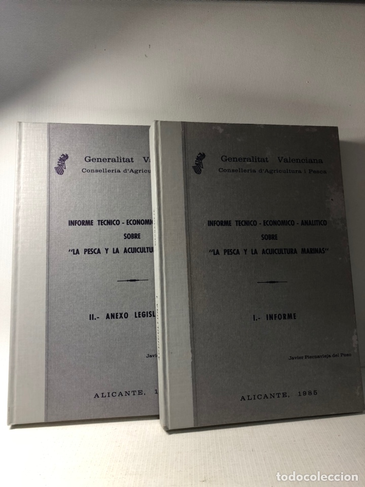 Libros de segunda mano: INFORME TECNICO - ECONOMICO - ANALITICO SOBRE LA PESCA Y LA AGRICULTURA MARINAS &middot;&middot;&middot; Alicante 1985 &middot;