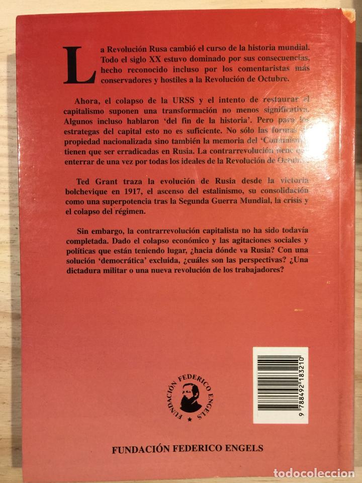 Libros de segunda mano: Rusia. De la revoluci&oacute;n a la contrarrevoluci&oacute;n - Foto 2