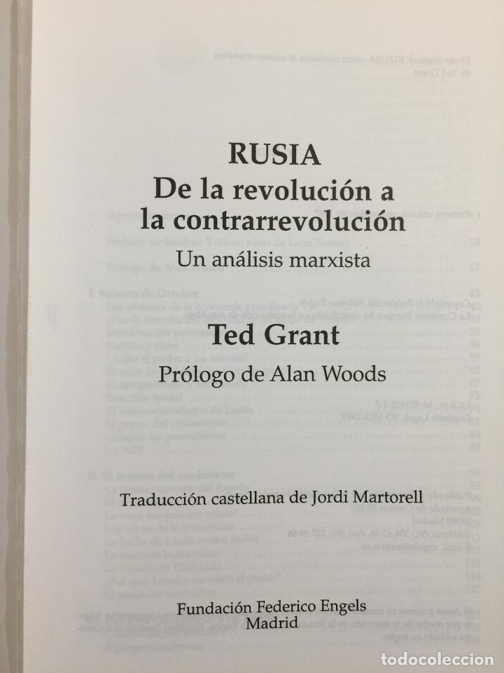 Libros de segunda mano: Rusia. De la revoluci&oacute;n a la contrarrevoluci&oacute;n - Foto 5