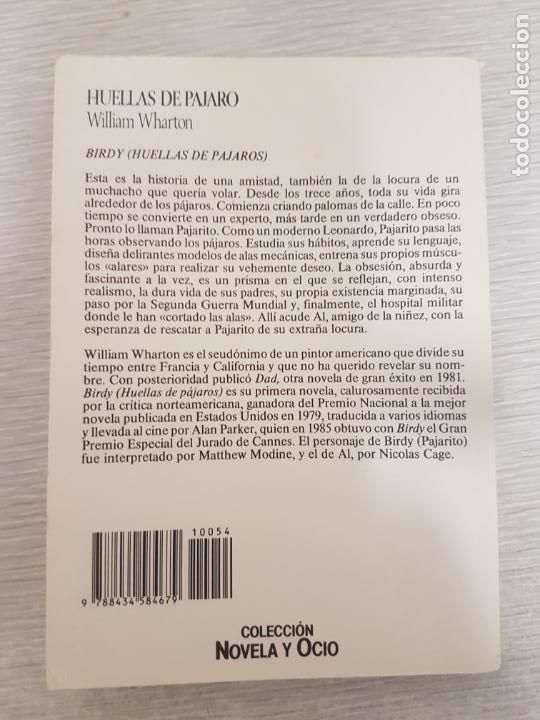 Libros de segunda mano: Huellas de p&aacute;jaro - Willian Wharton - Foto 3