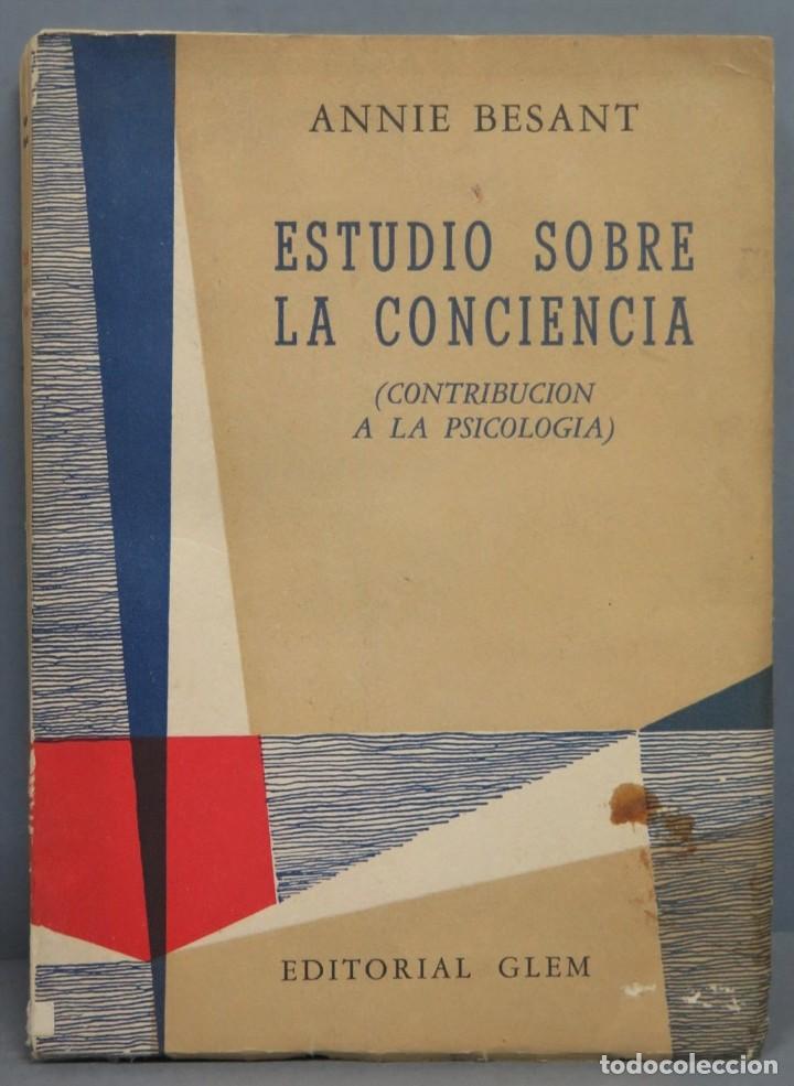 Libros de segunda mano: ESTUDIO SOBRE LA CONCIENCIA. BESANT - Foto 1