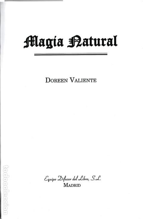 Libros de segunda mano: Magia natural / Doreen Valiente - Foto 3