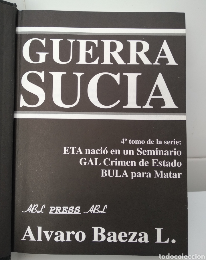 Libros de segunda mano: GUERRA SUCIA. &Aacute;lvaro Baeza L. - Foto 1