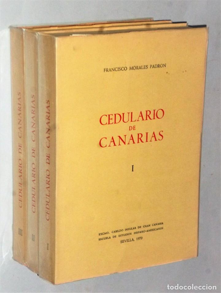 Libros de segunda mano: CEDULARIO DE CANARIAS. 3 TOMOS - Foto 1