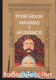Libros de segunda mano: m&aacute;ximas y aforismos Khalil Gibr&aacute;n - Foto 1