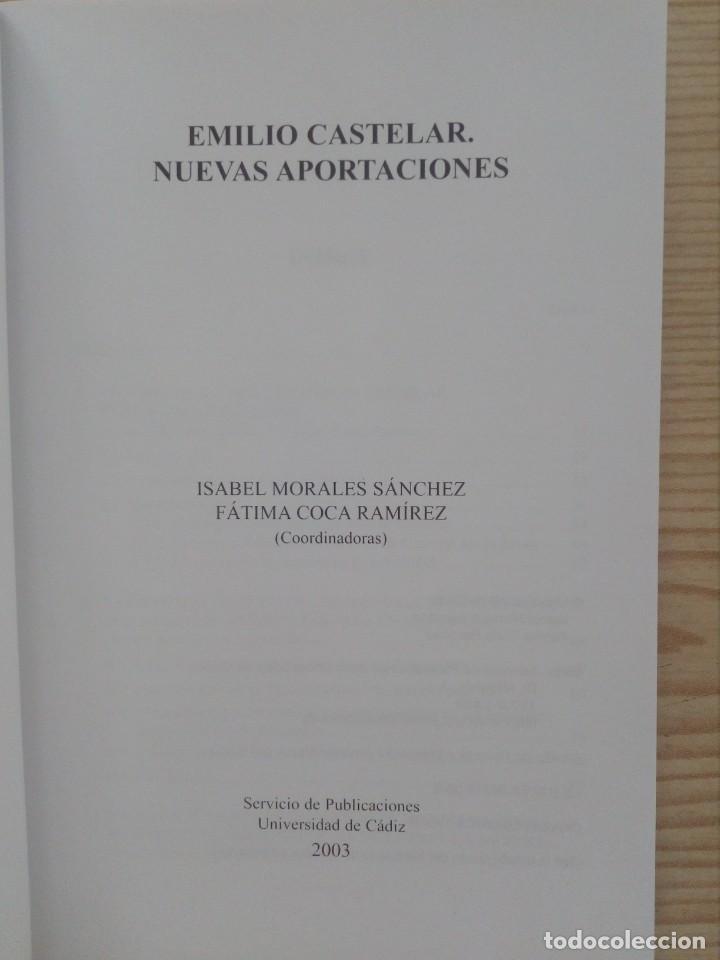Libros de segunda mano: Emilio Castelar - Nuevas Aportaciones - 2003 - Lote 2 - Foto 2