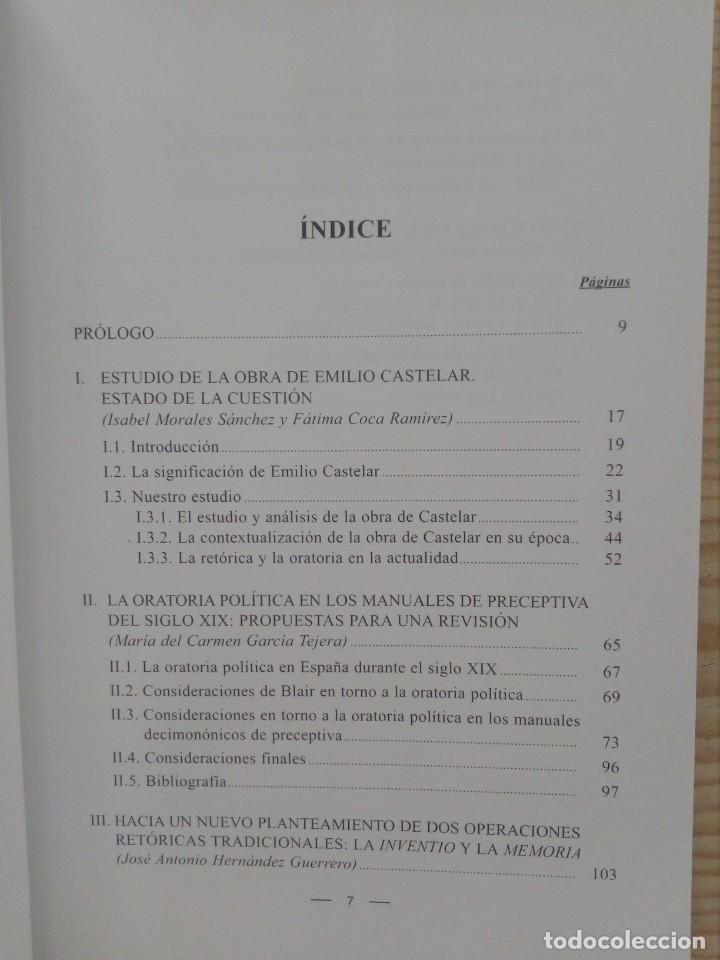 Libros de segunda mano: Emilio Castelar - Nuevas Aportaciones - 2003 - Lote 2 - Foto 3