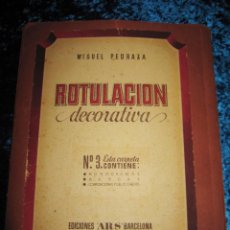 Libros de segunda mano: CARTELES DE ROTULACIÓN DECORATIVA MIGUEL PEDRAZA CIRCA 1940 CARPETA Nº 3. Lote 216999385