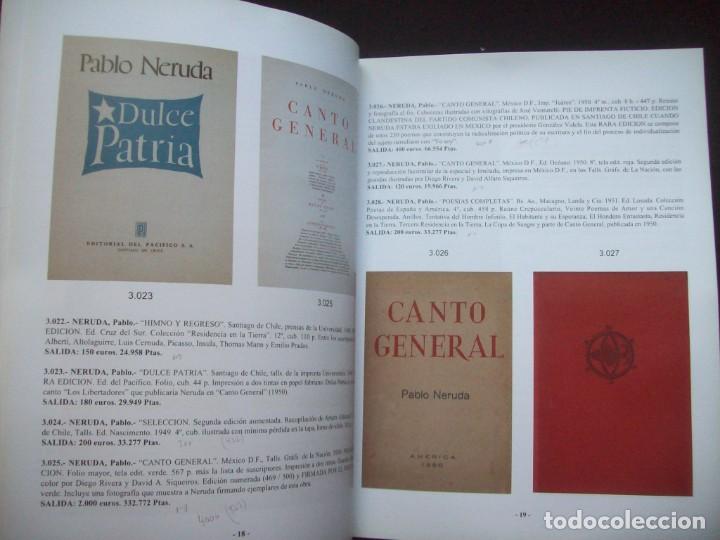 Libros de segunda mano: Centenario de Pablo Neruda. Catalogo subastas DURAN. Libros y manuscritos, Junio 2004 - Foto 1