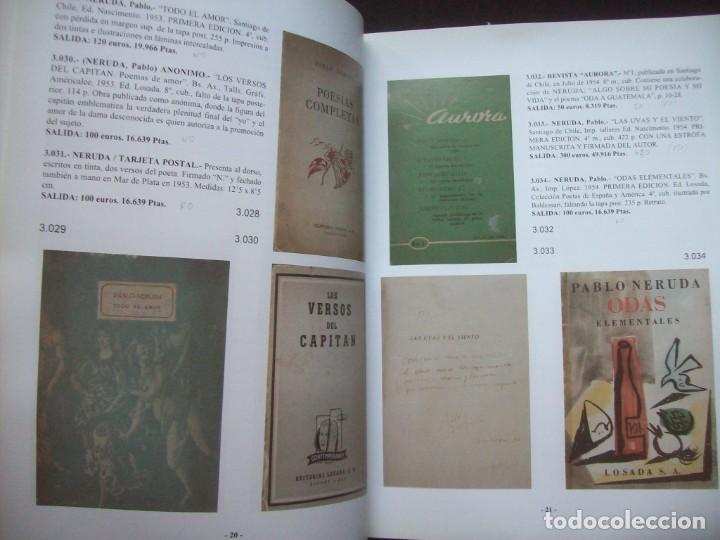 Libros de segunda mano: Centenario de Pablo Neruda. Catalogo subastas DURAN. Libros y manuscritos, Junio 2004 - Foto 5