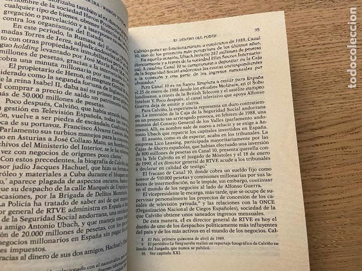 Libros de segunda mano: EL DINERO DEL PODER - JOS&Eacute; D&Iacute;AZ HERRERA - RAM&Oacute;N TIJERAS - 1991 - Foto 7