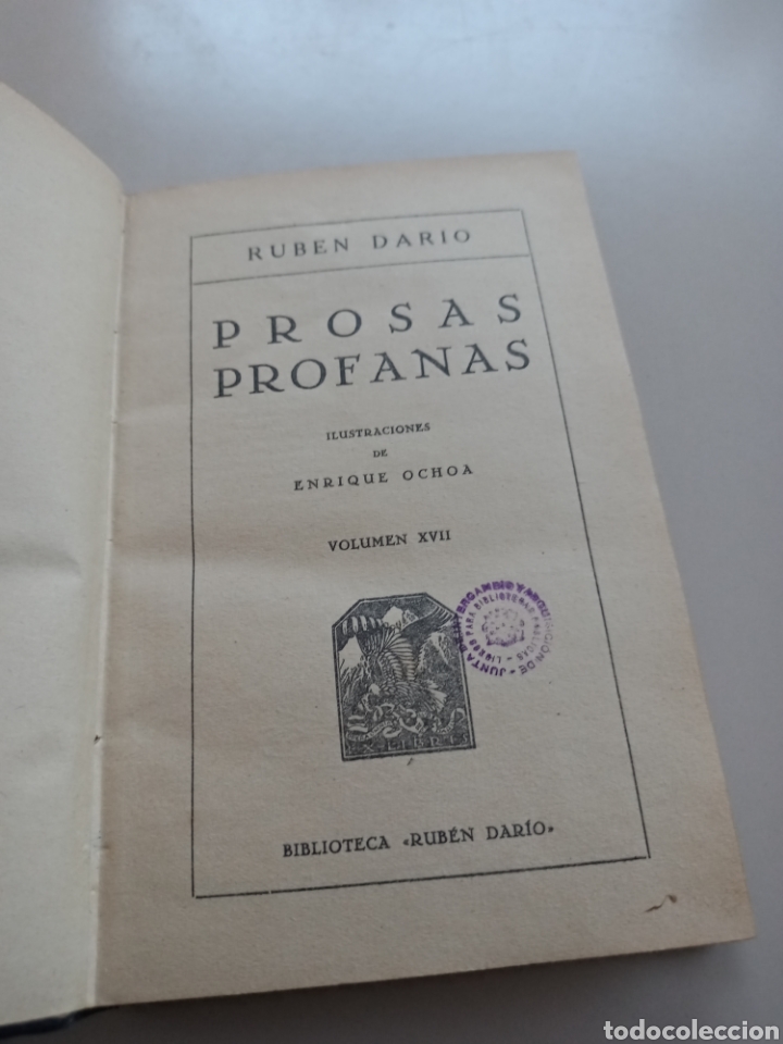 Libros de segunda mano: Prosas Profanas. Por Ruben Dario. - Foto 3