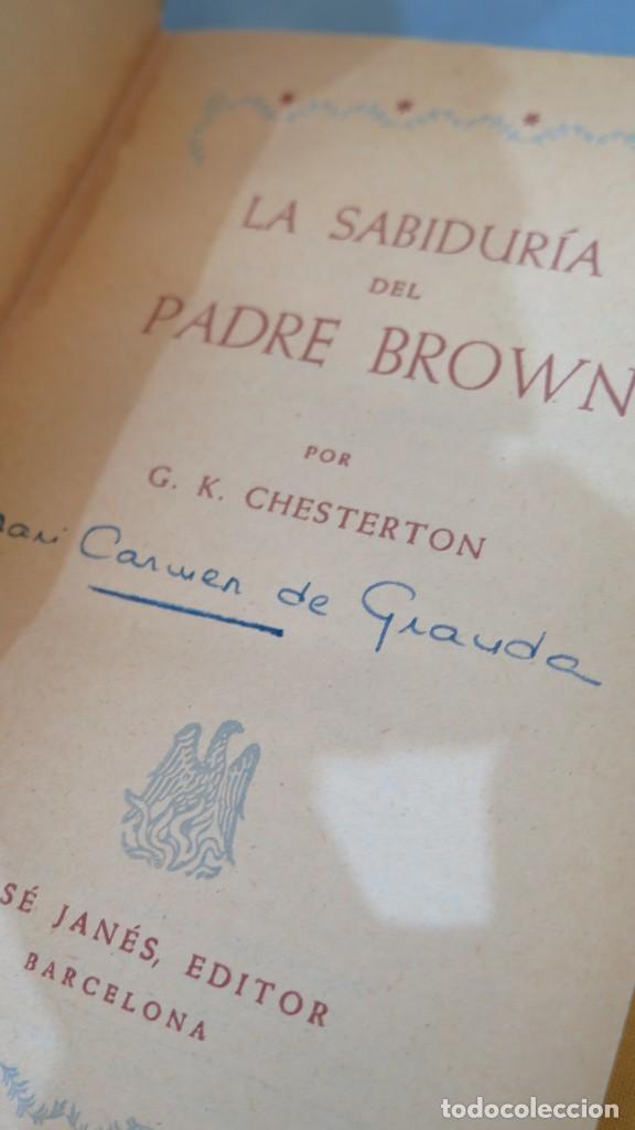 Libros de segunda mano: 1956.- LA SABIDURIA DEL PADRE BROWN. G.K.CHESTERTON - Foto 2