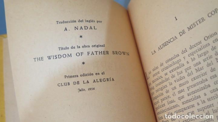 Libros de segunda mano: 1956.- LA SABIDURIA DEL PADRE BROWN. G.K.CHESTERTON - Foto 3