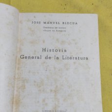 Libros de segunda mano: 1951 HISTORIA GENERAL DE LA LITERATURA 284 PAGINAS. Lote 217177832