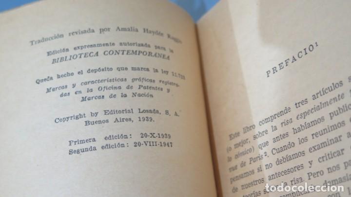 Libros de segunda mano: 1947.- LA RISA. BERGSON - Foto 2