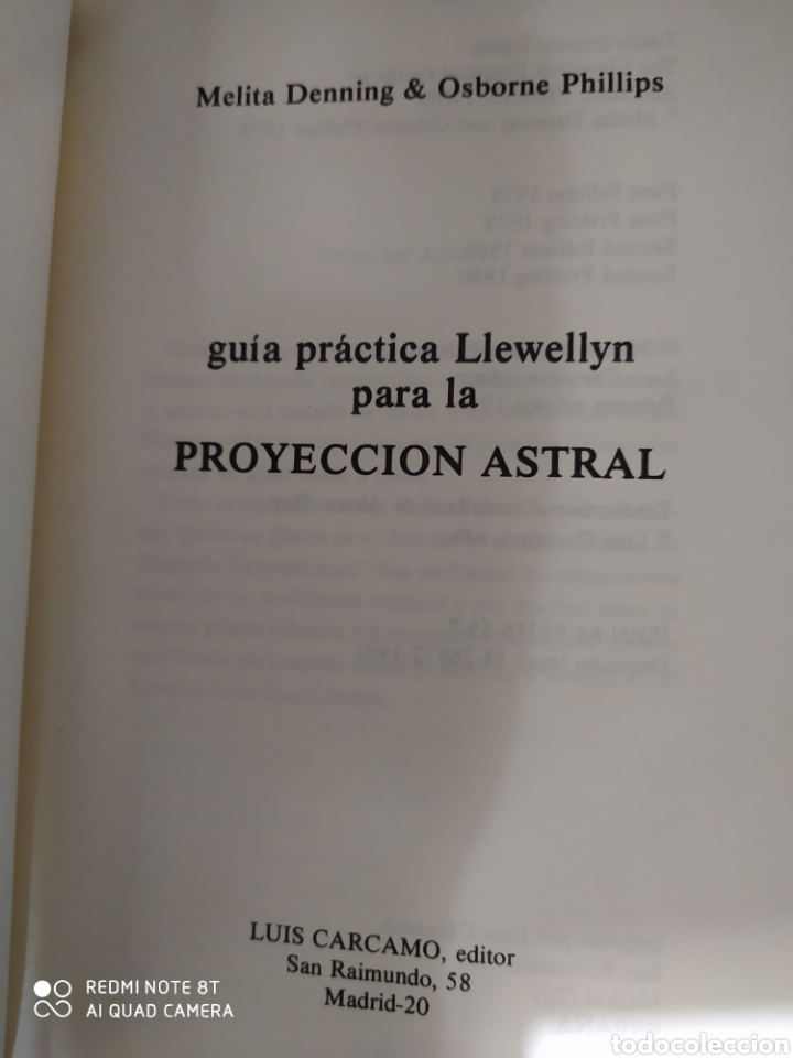 Libros de segunda mano: Proyecci&oacute;n Astral ed Luis C&aacute;rcamo - Foto 3