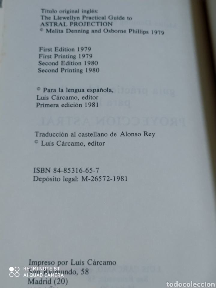 Libros de segunda mano: Proyecci&oacute;n Astral ed Luis C&aacute;rcamo - Foto 4