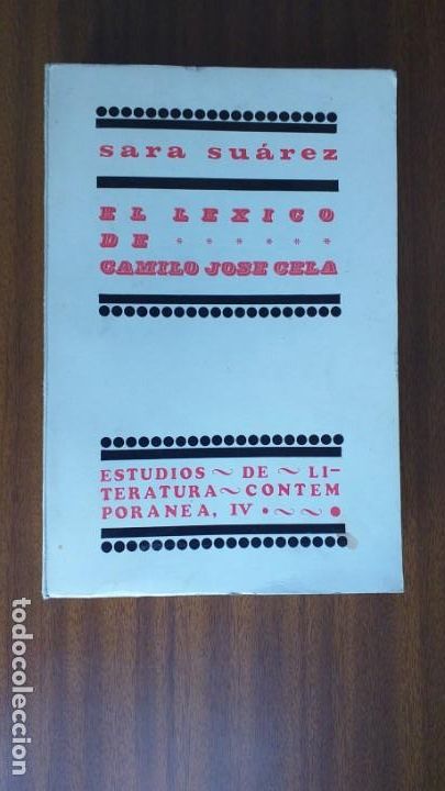 Libros de segunda mano: El l&eacute;xico de Camilo Jos&eacute; Cela --- Sara Su&aacute;rez - Foto 1