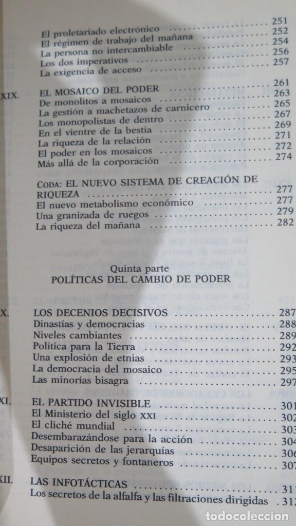 Libros de segunda mano: EL CAMBIO DEL PODER. POWERSHIFT. TOFFLER - Foto 6