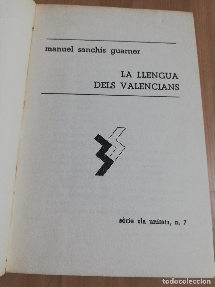 Libros de segunda mano: LA LLENGUA DELS VALENCIANS (MANUEL SANCHIS GUARNER) - Foto 3