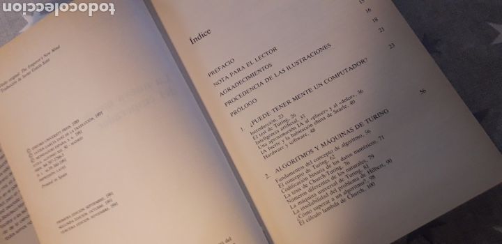 Libros de segunda mano: LA NUEVA MENTE DEL EMPERADOR, ROGER PENROSE, - Foto 3