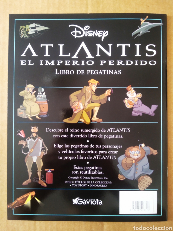 Libros de segunda mano: Atlantis: El Imperio Perdido / Libro de Pegatinas (Disney/Gaviota, 2001). - Foto 2