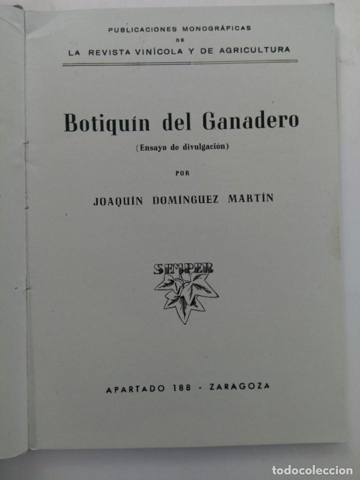 Libros de segunda mano: BOTIQU&Iacute;N DEL GANADERO - JOAQU&Iacute;N DOM&Iacute;NGUEZ MART&Iacute;N - SEMPER - Foto 1