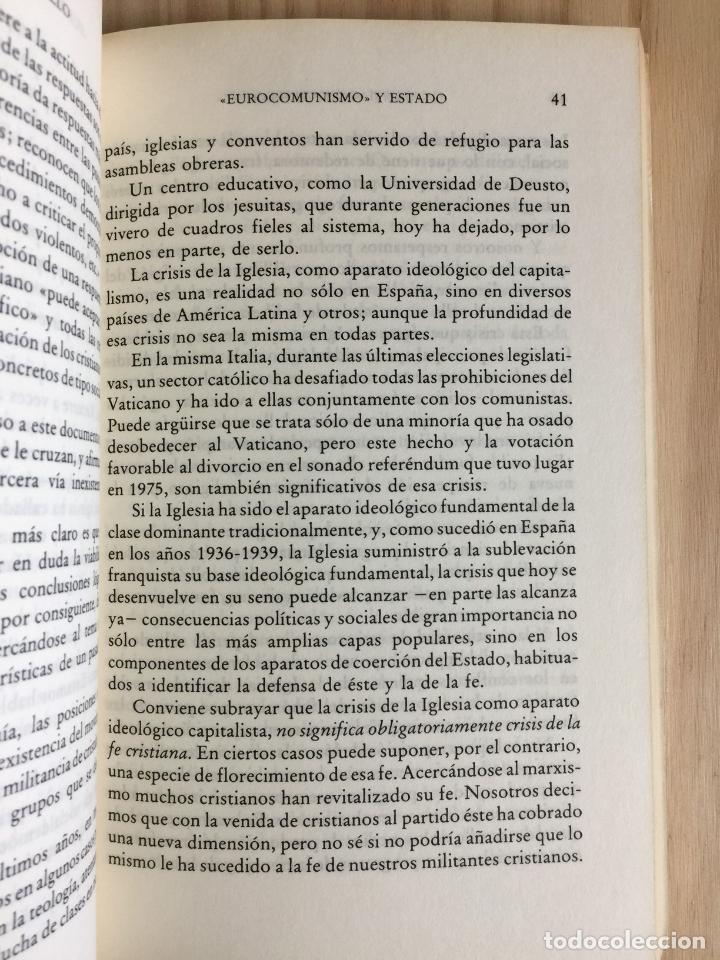 Libros de segunda mano: Eurocomunismo y estado - Santiago Carrillo - Foto 3