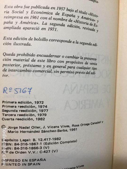 Libros de segunda mano: Historia de Espa&ntilde;a y de Am&eacute;rica (5 tomos completa) - Varios - Foto 5