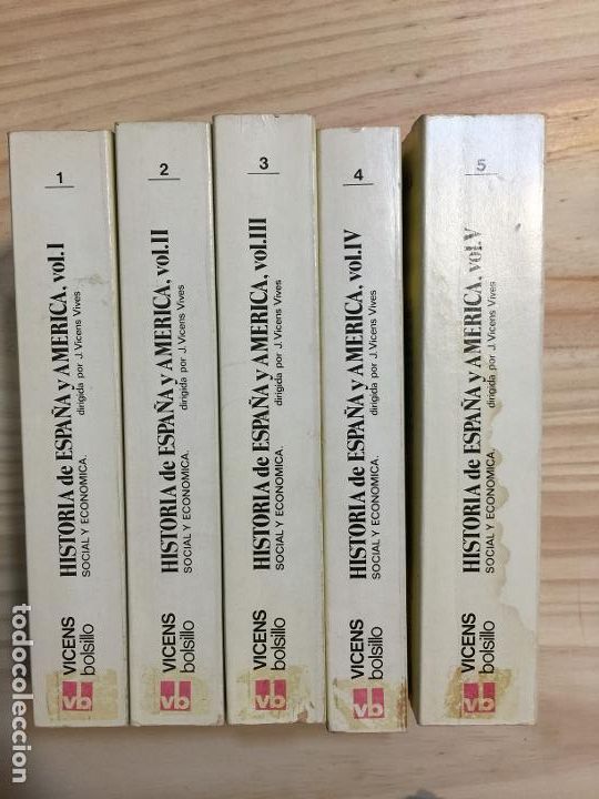 Libros de segunda mano: Historia de Espa&ntilde;a y de Am&eacute;rica (5 tomos completa) - Varios - Foto 1