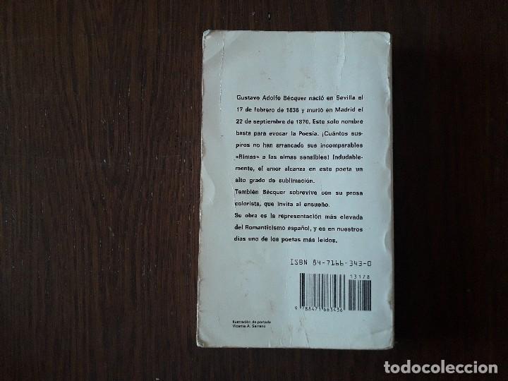 Libros de segunda mano: libro usado, rimas y leyendas, Gustavo A. B&eacute;cquer. Biblioteca edaf de bolsillo. - Foto 2