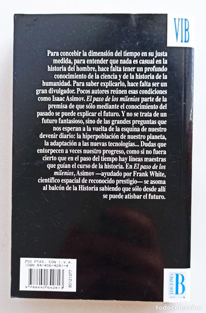 Libros de segunda mano: El paso de los milenios. Frank White. Isaac Asimov. - Foto 3