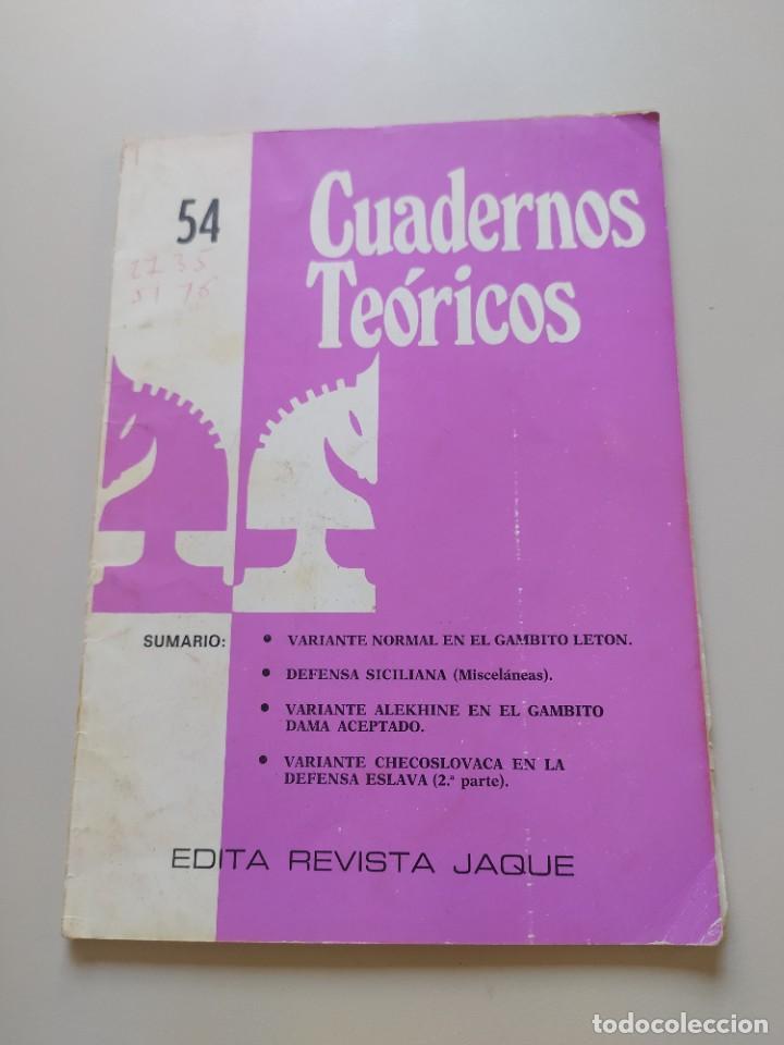 Libros de segunda mano: CUADERNOS TE&Oacute;RICOS - EDITADOS REVISTA JAQUE N&ordm;54 - Foto 1