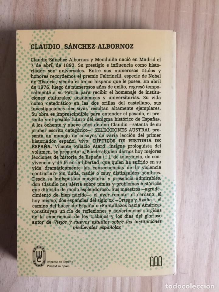 Libros de segunda mano: DIPTICOS DE HISTORIA DE ESPA&Ntilde;A - Claudio S&aacute;nchez-Albornoz - Foto 5