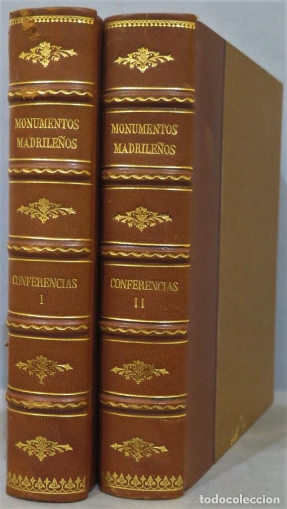 Libros de segunda mano: MONUMENTOS MADRILE&Ntilde;OS. CICLOS DE CONFERENCIAS. 2 TOMOS - Foto 1