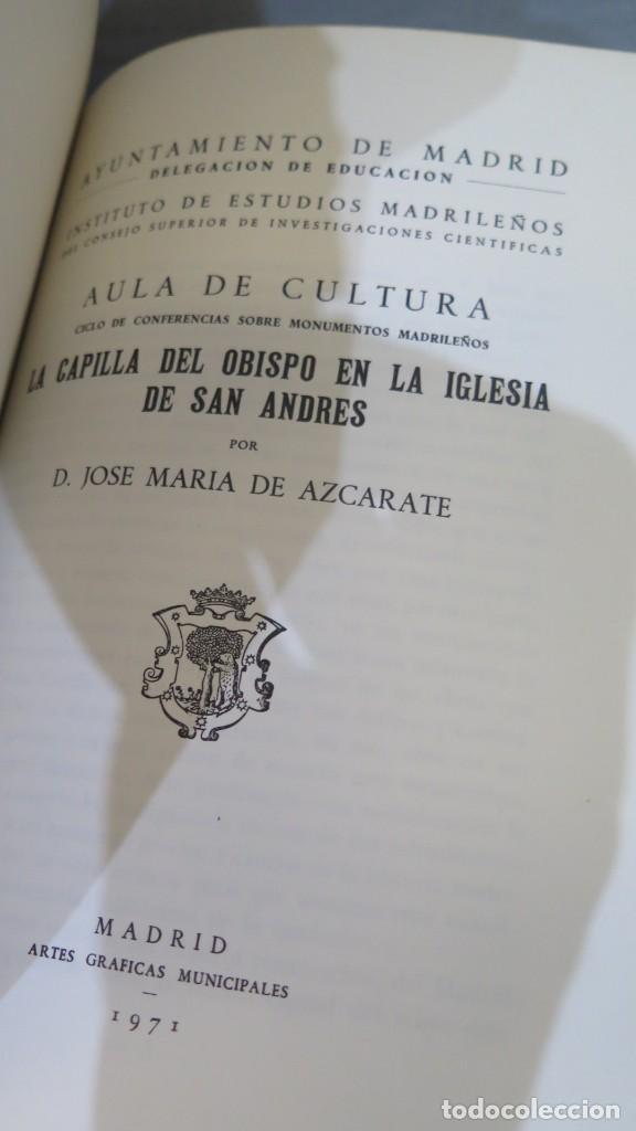 Libros de segunda mano: MONUMENTOS MADRILE&Ntilde;OS. CICLOS DE CONFERENCIAS. 2 TOMOS - Foto 7