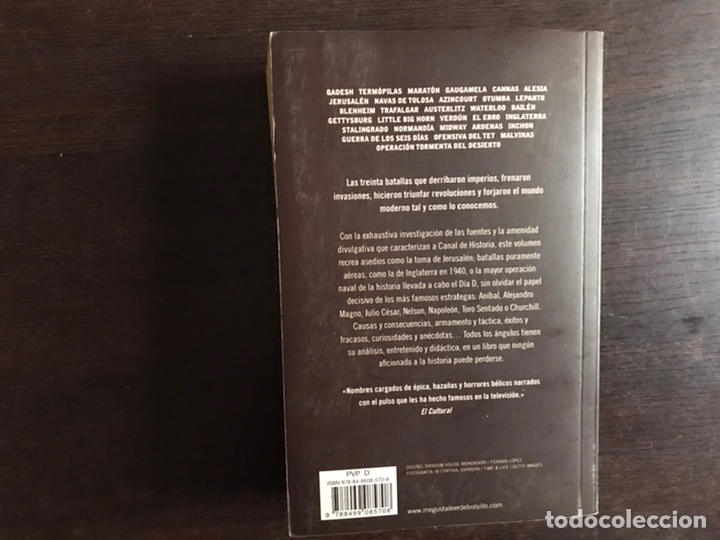 Libros de segunda mano: Las Grandes batallas de la historia. Debolsillo - Foto 2