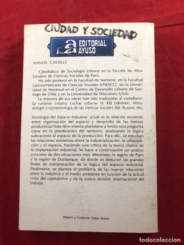 Libros de segunda mano: Sociolog&iacute;a del espacio industrial - Foto 2