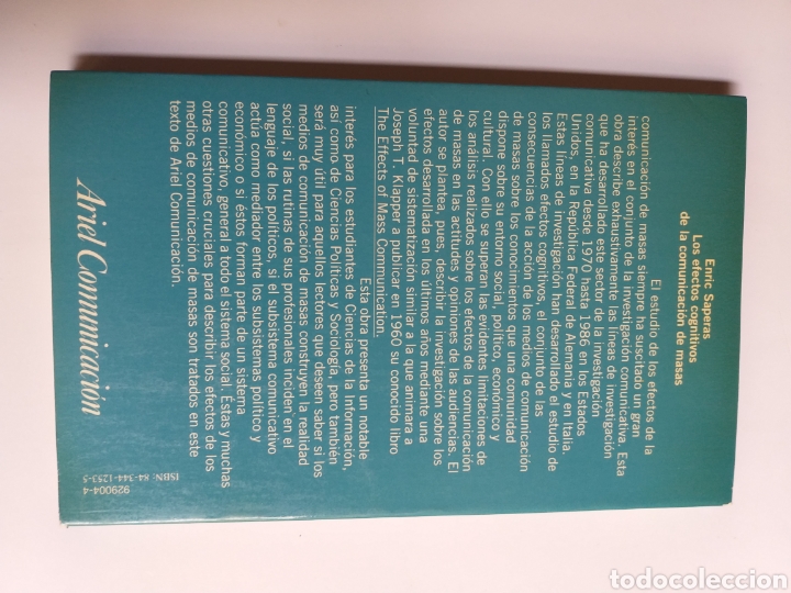 Libros de segunda mano: Los efectos cognitivos de la comunicaci&oacute;n de masas Enric Saperas - Foto 5