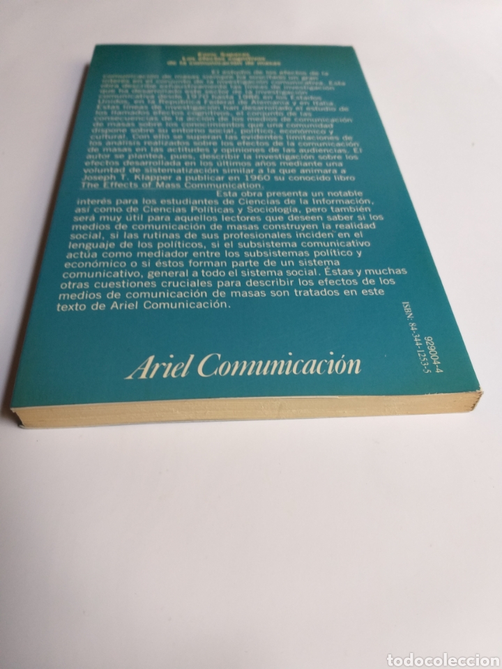 Libros de segunda mano: Los efectos cognitivos de la comunicaci&oacute;n de masas Enric Saperas - Foto 6
