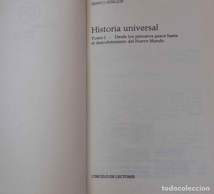 Libros de segunda mano: HISTORIA UNIVERSAL. ERNST J. G&Ouml;RLICH. TOMO I. LIBRO CIRCULO DE LECTORES - Foto 2