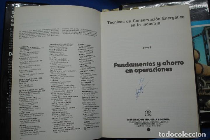 Libros de segunda mano: T&Eacute;CNICAS DE CONSERVACI&Oacute;N ENERG&Eacute;TICA EN LA INDUSTRIA - 1982 - Foto 2