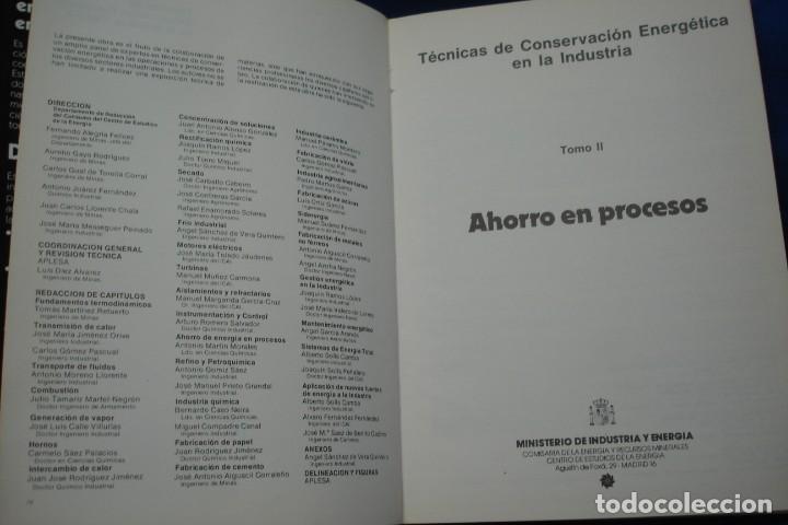 Libros de segunda mano: T&Eacute;CNICAS DE CONSERVACI&Oacute;N ENERG&Eacute;TICA EN LA INDUSTRIA - 1982 - Foto 5