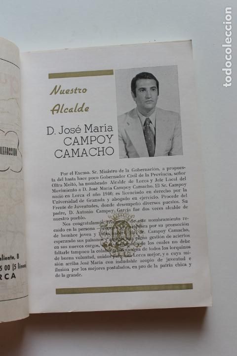 Libros de segunda mano: LORCA GUIA GENERAL TURISTICA Y COMERCIAL 1973, JUAN GONZALEZ LORENTE - Foto 4