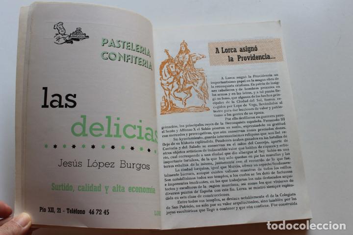 Libros de segunda mano: LORCA GUIA GENERAL TURISTICA Y COMERCIAL 1973, JUAN GONZALEZ LORENTE - Foto 8
