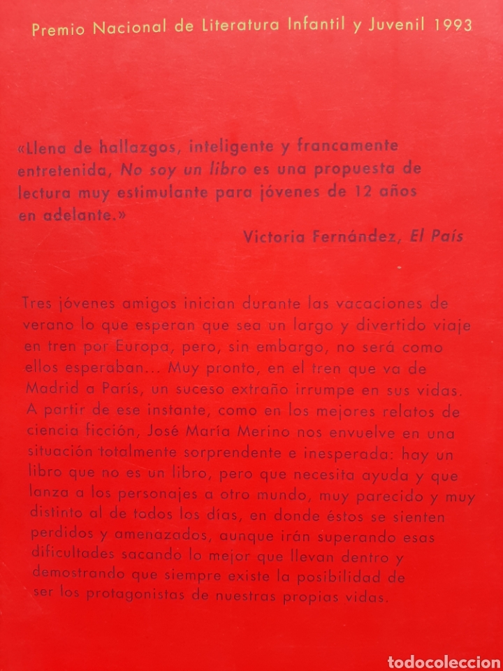 Libros de segunda mano: NO SOY UN LIBRO - Jos&eacute; Mar&iacute;a Merino - Foto 2
