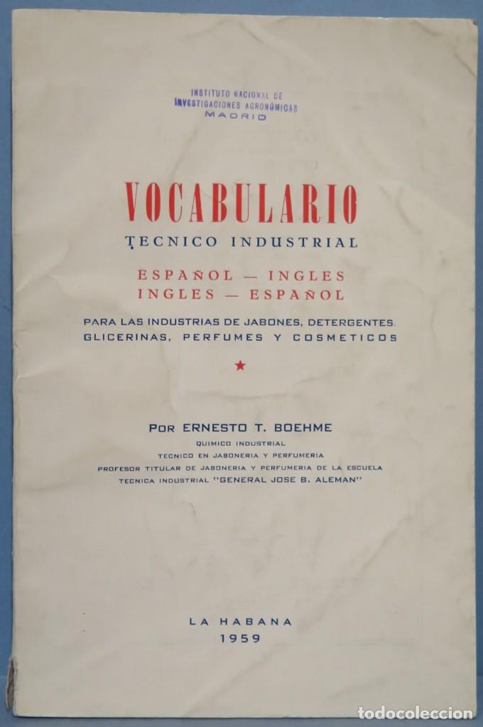 Second hand books: VOCABULARIO TECNICO-INDUSTRIAL. T. BOHEME