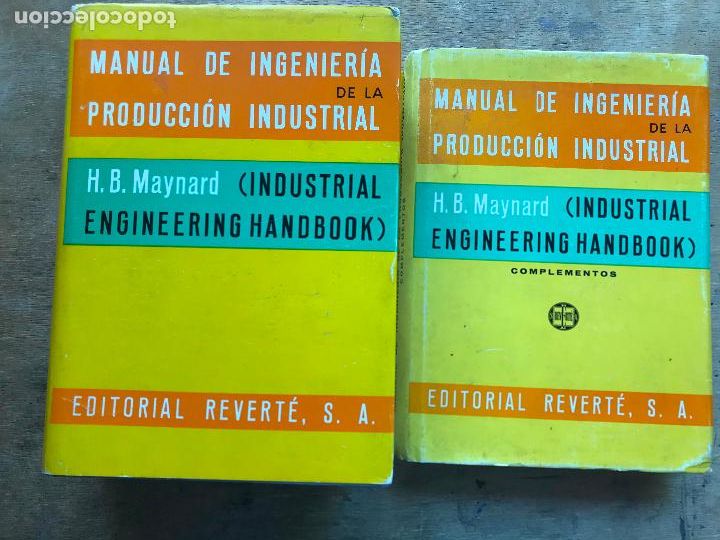 Libros de segunda mano: MANUAL DE INGENIER&Iacute;A DE LA PRODUCCI&Oacute;N INDUSTRIAL + COMPLEMENTOS. (2 TOMOS). H. B. MAYNARD (COMPI).