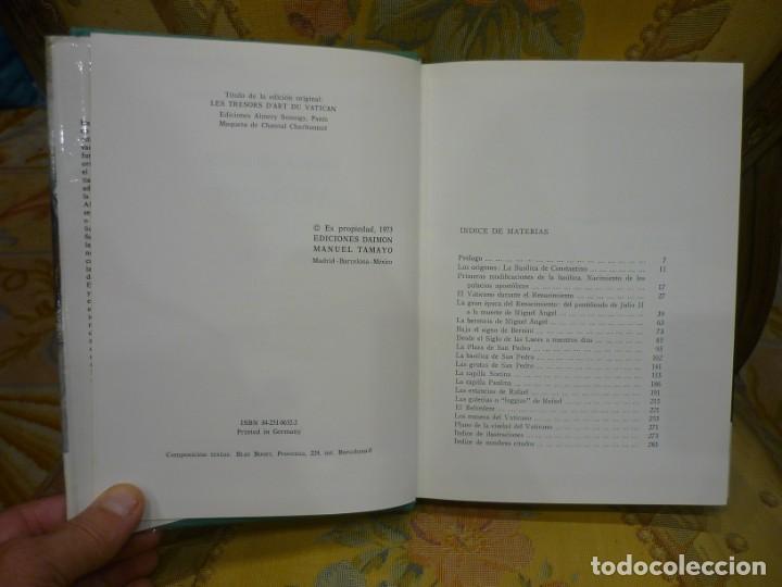 Libros de segunda mano: TESOROS ART&Iacute;STICOS DEL VATICANO, DE ORESTE FERRARI. EDICIONES DAIMON 1.973. - Foto 6